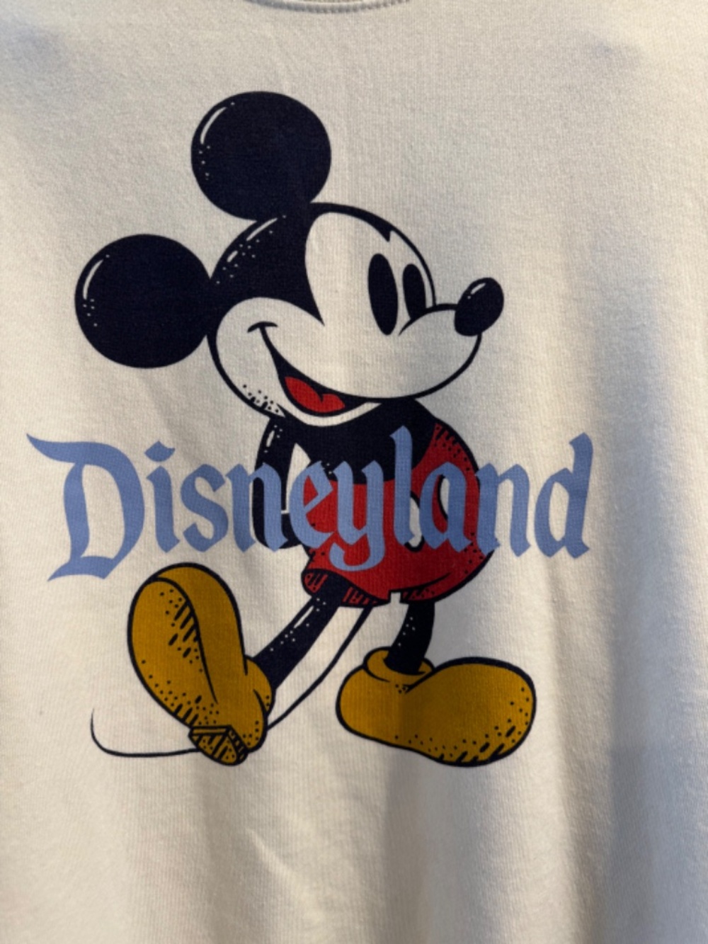 Disneyland Resort Mickey Mouse Classic Cream Crewneck Sweatshirt